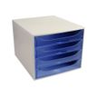 9002493423343-Exacompta Ecobox - Module de classement 4 tiroirs - gris/bleu glacé transparent-P_79394115_2-1