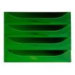 Exacompta Classic ECOBOX - Armario de cajones - 4 cajones - gris, transparent apple green