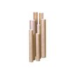 Logistipack - Tubo de envío de correo - 5 cm (diámetro) x 45 cm (altura) - marrón - paquete de 10