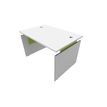 3253310147300-Bureau INEO JET UP Bureau Vallée - Réglable en hauteur - L120 x H74/78/82 x P80 cm - Pieds blanc - pl-P_79395845_1-0
