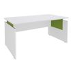 Simmob INEO - Escritorio - rectangular - perla blanca - blanco base