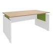 Simmob INEO - Escritorio - rectangular - roble claro - blanco base