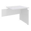 ROUXEL Ineo - Componente de escritorio en L - rectangular - blanco perla - blanco base