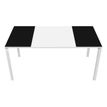 Paperflow easyDesk - Mesa - rectangular - negro, blanco - blanco base