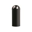3019920574697-ROSSIGNOL - Poubelle avec couvercle à trappe en métal 45 Litres Push - Diamètre 31, haut-P_79397317_1-0