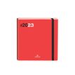 3664447135199-Agenda Flex - 1 semaine sur 2 pages - 16 x 16 cm - rouge - Oberthur-P_79398104_1-0