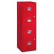 MT Economic - Armario de relleno vertical - 4 cajones - rojo