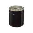 VINCO - Cesto de basura - 12 L - metal - negro