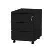 Pierre Henry - Pedestal - 3 cajones - metal - negro, RAL 9005