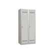 Pierre Henry Salissante - Taquilla - 2 baldas - 2 Puertas - gris claro, RAL 7035