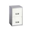0400794012492-Classeur 2 tiroirs pour dossiers suspendus - 66 x 40 x 40 cm - alu/blanc-P_79401249_1-0