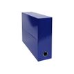Exacompta Iderama - Maleta de transferencia - ancho de la espina: 90 mm - para A4 - capacidad: 800 hojas - azul oscuro