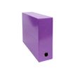 Exacompta Iderama - Maleta de transferencia - ancho de la espina: 90 mm - para A4 - capacidad: 800 hojas - púrpura