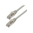 MCL Samar - Cable de red - RJ-45 (M) a RJ-45 (M) - 5 m - par trenzado sin blindar apantallado (F/UTP) - CAT 6 - moldeado, sin enganches, trenzado - gris