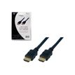 MCL - Cable HDMI con Ethernet - HDMI macho a HDMI macho - 3 m - compatibilidad con 4K