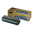 Samsung CLT-C505L - Alto rendimiento - cián - original - cartucho de tóner (SU035A) - para ProXpress SL-C2620DW, SL-C2670FW, SL-C2680FX