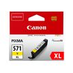 Canon CLI-571Y XL - 11 ml - Alto rendimiento - amarillo - original - depósito de tinta - para PIXMA TS5051, TS5053, TS5055, TS6050, TS6051, TS6052, TS8051, TS8052, TS9050, TS9055