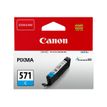 Canon CLI-571C - 7 ml - cián - original - depósito de tinta - para PIXMA TS5051, TS5053, TS5055, TS6050, TS6051, TS6052, TS8051, TS8052, TS9050, TS9055