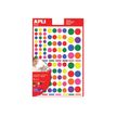 8410782129707-Apli - 6 feuilles gommettes rondes - coloris assortis-P_79405803_1-1