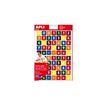 APLI kids - Adhesivo de decoración - números - 3 hojas - surtido (paquete de 210)