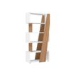 Bibliothèque haute réversible gauche/droite XENON - L90 x H188 x P38 - Merisier italien