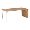 3483600600080-Bureau - XENON - Merisier - L 170 cm - pieds panneaux/métal réversible-P_79406870_1-0