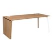 3483600600097-Bureau - XENON - Merisier - L 190 cm - pieds panneaux/métal réversible-P_79406871_1-0