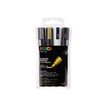 3296280033426-POSCA PC-5M - Pack de 4 marqueurs - noir, argent, blanc, or-P_79407590_9-0