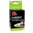 UPrint H-302XLC - 18 ml - color (cian, magenta, amarillo) - compatible - refabricado - cartucho de tinta (alternativa para: HP 302XL, HP F6U67AE) - para Deskjet 11XX, 21XX, 36XX; Envy 451X, 452X; Officejet 38XX, 46XX, 52XX