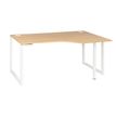 Gautier office Sunday - Mesa - rectangular curvado (derecha) - roble