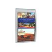 Paperflow QUICK FIT - Soporte de literatura - montaje en pared - para 240 x 320 mm - negro, transparente
