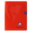Clairefontaine MIMESYS - Cuaderno - grapado - 240 x 320 mm - 48 hojas / 96 páginas - Seyès - rojo - polipropileno (PP)