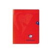 Clairefontaine MIMESYS - Cuaderno - grapado - 170 x 220 mm - 48 hojas / 96 páginas - Seyès - rojo - polipropileno (PP)