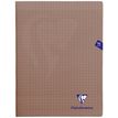 Clairefontaine MIMESYS - Cuaderno - grapado - 240 x 320 mm - 48 hojas / 96 páginas - Seyès - negro - polipropileno (PP)
