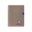 Clairefontaine MIMESYS - Cuaderno - grapado - 170 x 220 mm - 48 hojas / 96 páginas - Seyès - negro - polipropileno (PP)