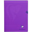 Clairefontaine MIMESYS - Cuaderno - grapado - 240 x 320 mm - 48 hojas / 96 páginas - Seyès - púrpura - polipropileno (PP)