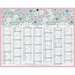 CBG Fleurs Mini - Calendario - montaje en pared - 2020 - 7 meses en página - 210 x 265 mm - fecha