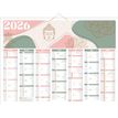 CBG Zen - Bank calendar - montaje en pared - 2020 - 7 meses en página - 405 x 550 mm - fecha