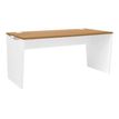 3483600722188-Bureau YES ! - 140 cm - Pieds panneaux fixes - Merisier-P_79409763_1-0