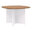 Gautier office YES! - Mesa - rectangular con lados redondeados - Italian wild cherry wood - blanco base