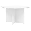 Gautier office YES! - Mesa - rectangular con lados redondeados - blanco - blanco base