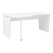 Gautier office YES! - Mesa - rectangular curvado (izquierda) - blanco