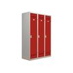 Pierre Henry Salissante - Taquilla - 3 baldas - 3 Puertas - rojo, gris claro, RAL 7035