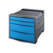 Esselte Europost VIVIDA - Armario de cajones - 4 cajones - para A4 - vivid blue