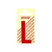 PICKUP LETTERING MONO Nobel - Etiqueta autoadhesiva - preimpreso: L - rojo satinado