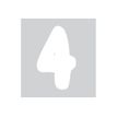 PICKUP deco Emma - Etiqueta autoadhesiva - preimpreso: 4 - blanco