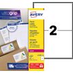 Avery - Blanco - 199.6 x 143.5 mm 200 etiqueta(s) (100 hoja(s) x 2) etiquetas de direcciones
