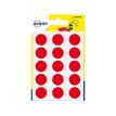 Avery - Etiqueta codificada en colores autoadhesiva - rojo (paquete de 90)