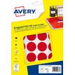 Avery A5 - Etiqueta codificada en colores autoadhesiva - rojo (paquete de 240)