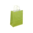 Logistipack - Bolsa de regalo - ampliable - 18 cm x 8 cm x 22 cm - verde - paquete de 50